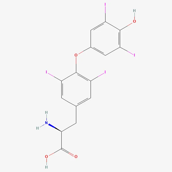 Chemical structure · C15H11I4NO4 · PubChem